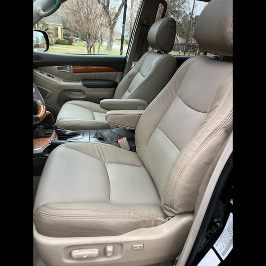 2002-2009 Lexus GX470 / Toyota Land Cruiser Prado OEM Replacement Leather Seat Covers